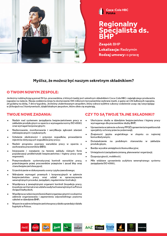 Praca Regionalny Specjalista Ds. BHP, Radzymin – Pracuj.pl